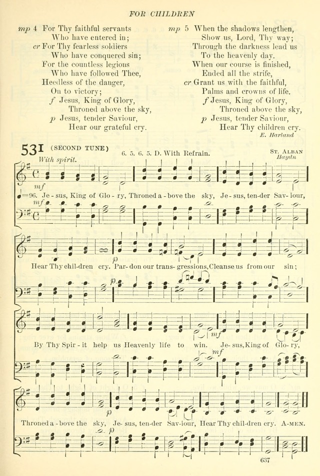 The Church Hymnal: revised and enlarged in accordance with the action of the General Convention of the Protestant Episcopal Church in the United States of America in the year of our Lord 1892. (Ed. B) page 685