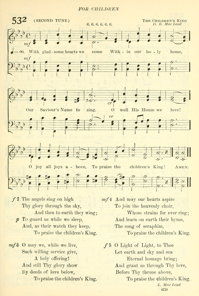 The Church Hymnal: revised and enlarged in accordance with the action of the General Convention of the Protestant Episcopal Church in the United States of America in the year of our Lord 1892. (Ed. B) page 687