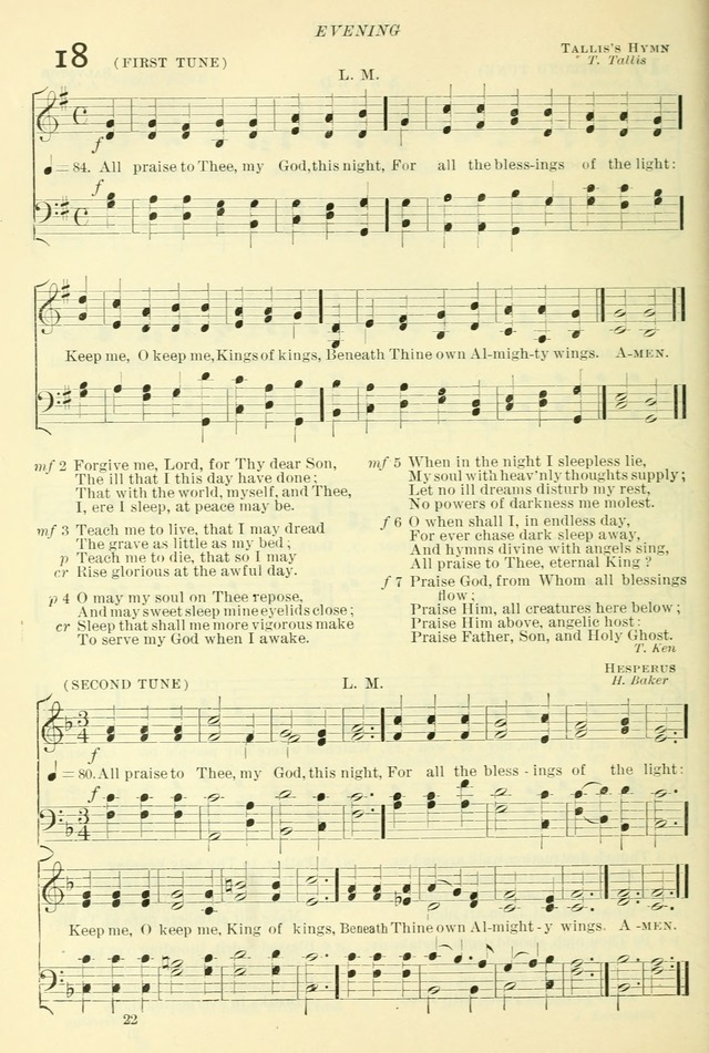 The Church Hymnal: revised and enlarged in accordance with the action of the General Convention of the Protestant Episcopal Church in the United States of America in the year of our Lord 1892. (Ed. B) page 70