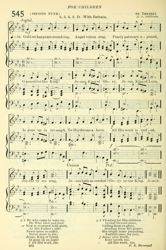 The Church Hymnal: revised and enlarged in accordance with the action of the General Convention of the Protestant Episcopal Church in the United States of America in the year of our Lord 1892. (Ed. B) page 700