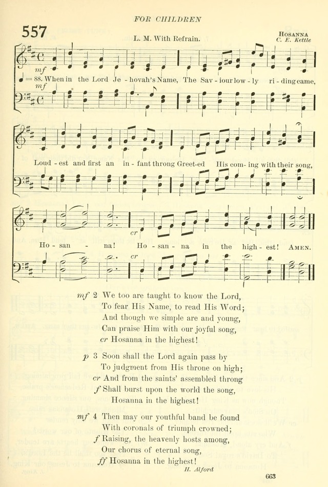 The Church Hymnal: revised and enlarged in accordance with the action of the General Convention of the Protestant Episcopal Church in the United States of America in the year of our Lord 1892. (Ed. B) page 711