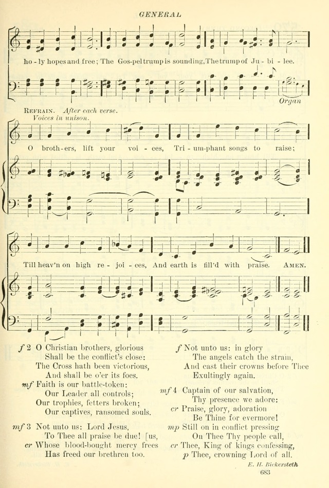 The Church Hymnal: revised and enlarged in accordance with the action of the General Convention of the Protestant Episcopal Church in the United States of America in the year of our Lord 1892. (Ed. B) page 731