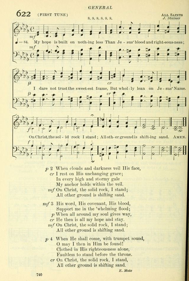 The Church Hymnal: revised and enlarged in accordance with the action of the General Convention of the Protestant Episcopal Church in the United States of America in the year of our Lord 1892. (Ed. B) page 788