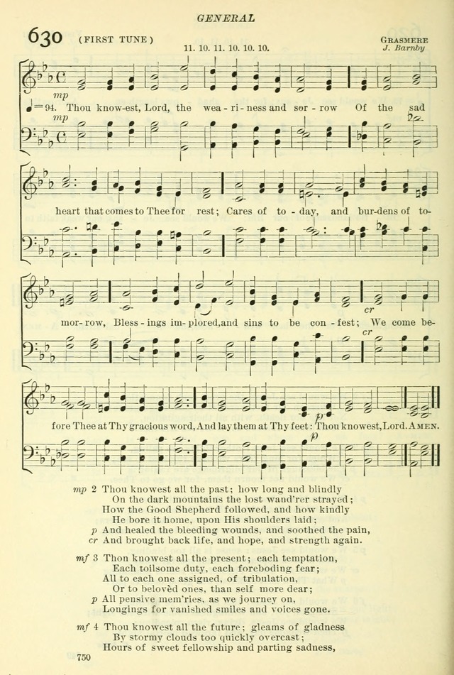 The Church Hymnal: revised and enlarged in accordance with the action of the General Convention of the Protestant Episcopal Church in the United States of America in the year of our Lord 1892. (Ed. B) page 798