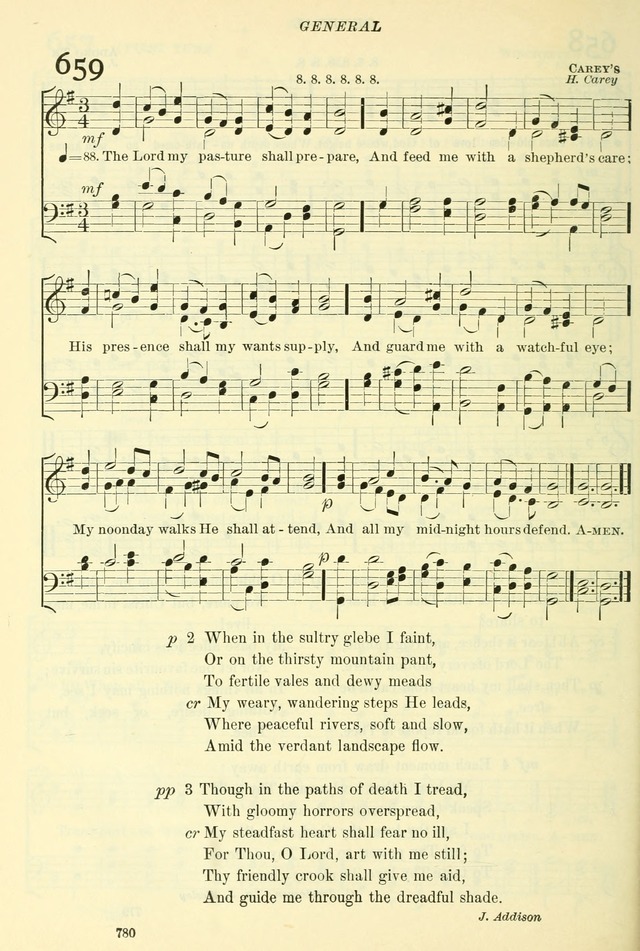 The Church Hymnal: revised and enlarged in accordance with the action of the General Convention of the Protestant Episcopal Church in the United States of America in the year of our Lord 1892. (Ed. B) page 828