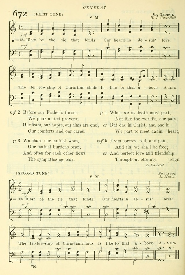 The Church Hymnal: revised and enlarged in accordance with the action of the General Convention of the Protestant Episcopal Church in the United States of America in the year of our Lord 1892. (Ed. B) page 840