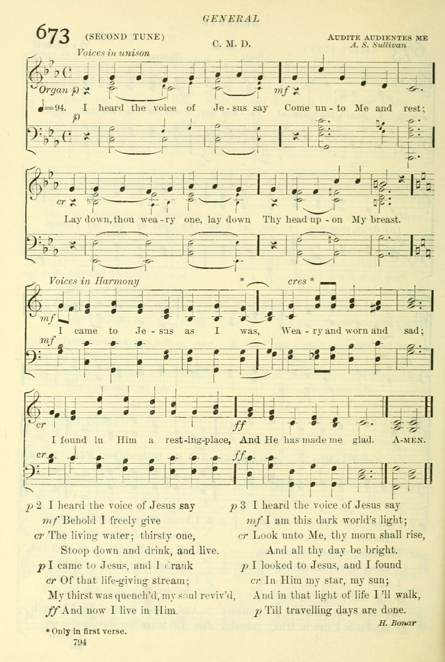 The Church Hymnal: revised and enlarged in accordance with the action of the General Convention of the Protestant Episcopal Church in the United States of America in the year of our Lord 1892. (Ed. B) page 842