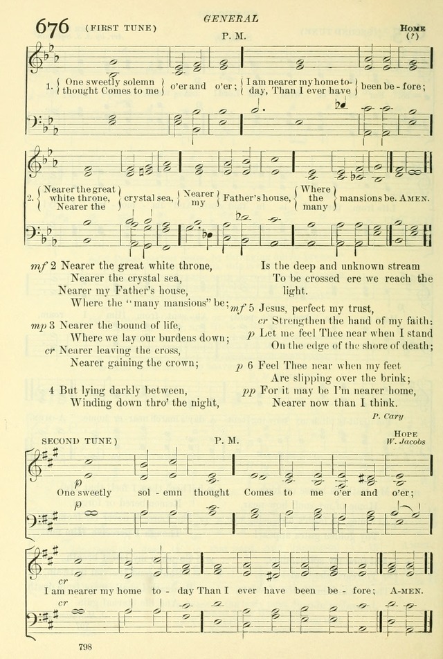 The Church Hymnal: revised and enlarged in accordance with the action of the General Convention of the Protestant Episcopal Church in the United States of America in the year of our Lord 1892. (Ed. B) page 846