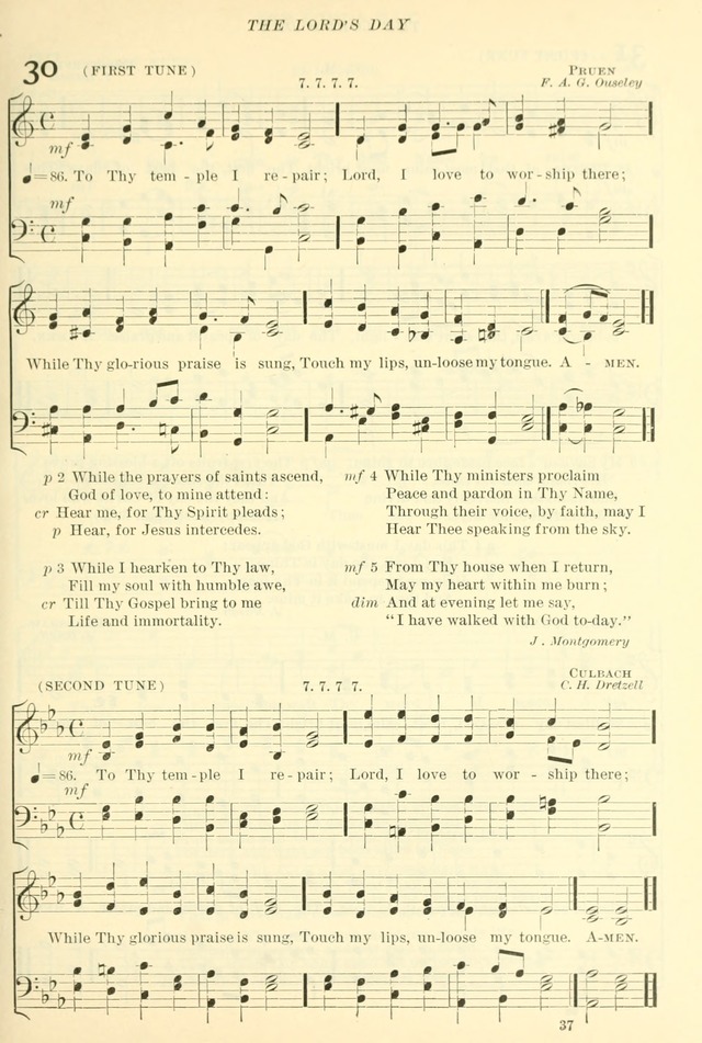 The Church Hymnal: revised and enlarged in accordance with the action of the General Convention of the Protestant Episcopal Church in the United States of America in the year of our Lord 1892. (Ed. B) page 85