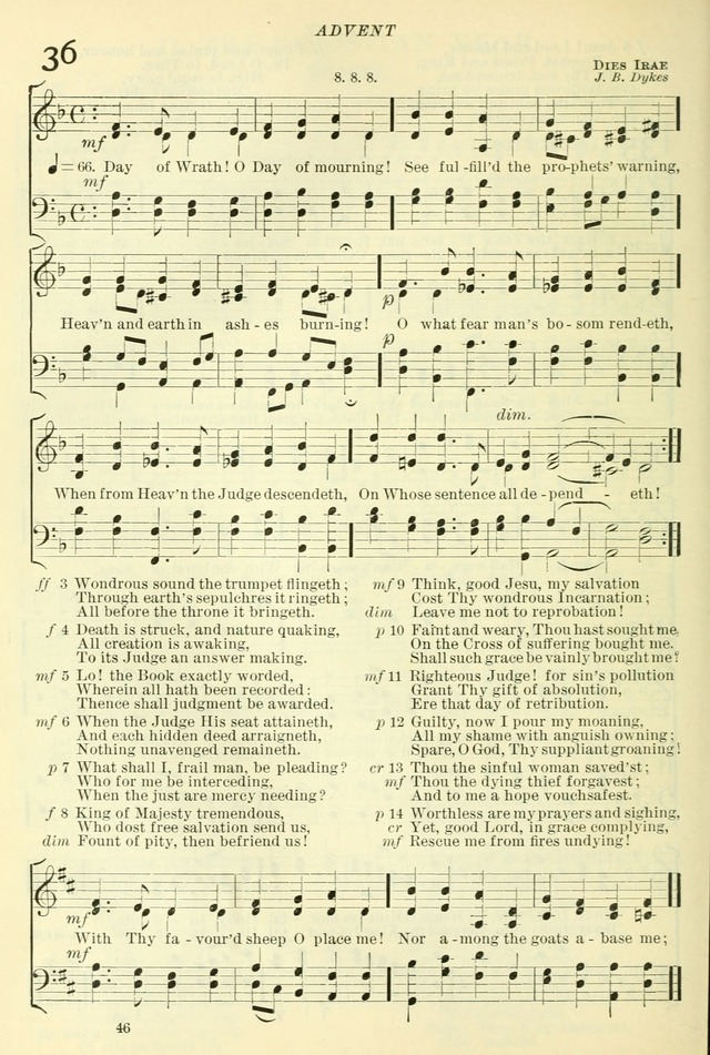 The Church Hymnal: revised and enlarged in accordance with the action of the General Convention of the Protestant Episcopal Church in the United States of America in the year of our Lord 1892. (Ed. B) page 94