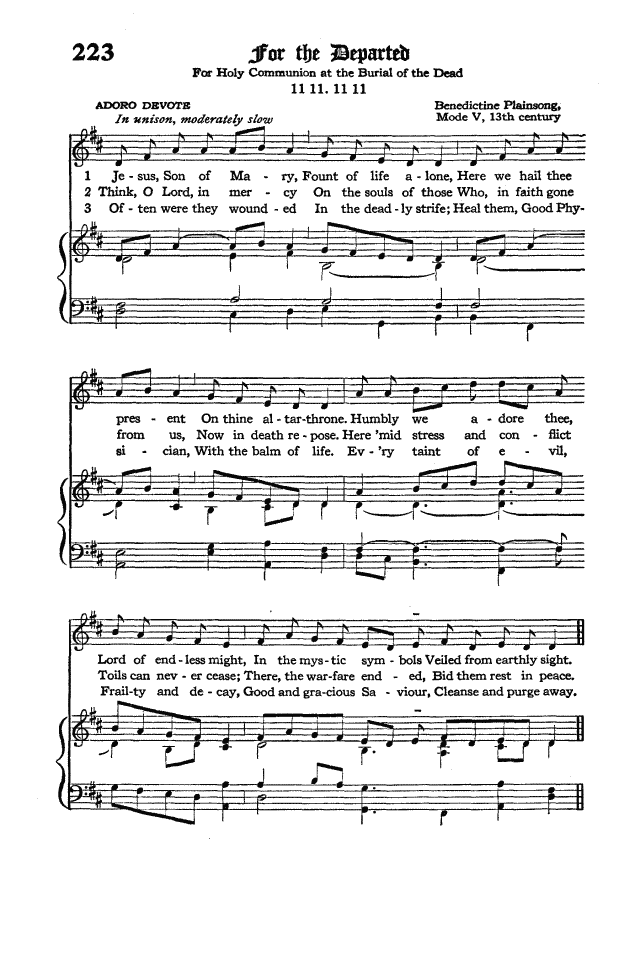 The Hymnal of the Protestant Episcopal Church in the United States of America 1940 page 282