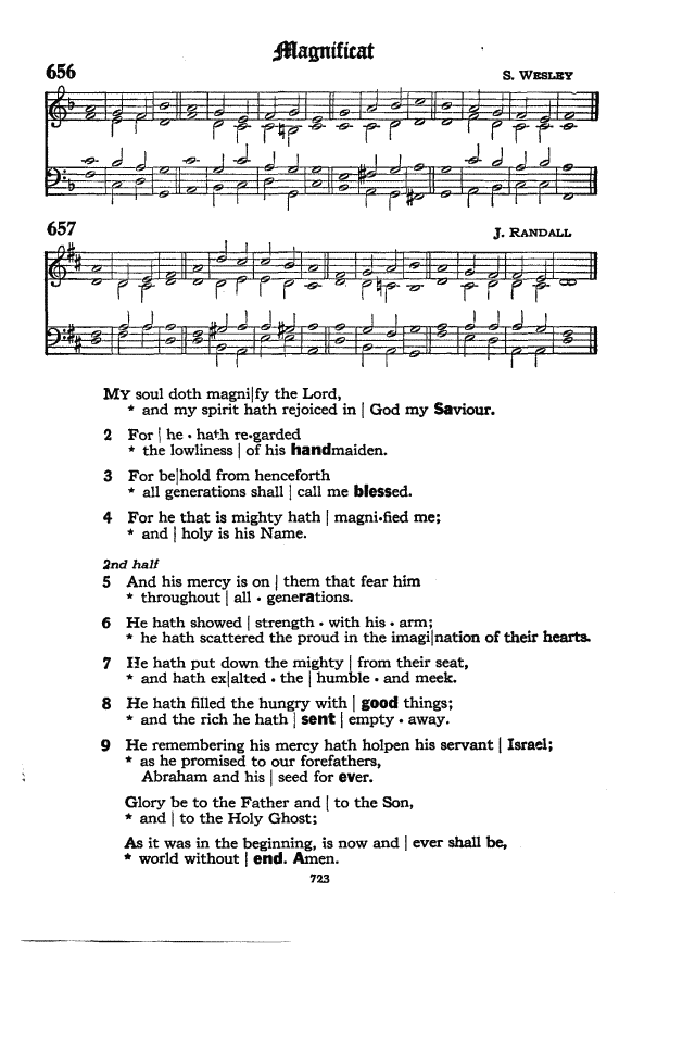 The Hymnal of the Protestant Episcopal Church in the United States of America 1940 page 723