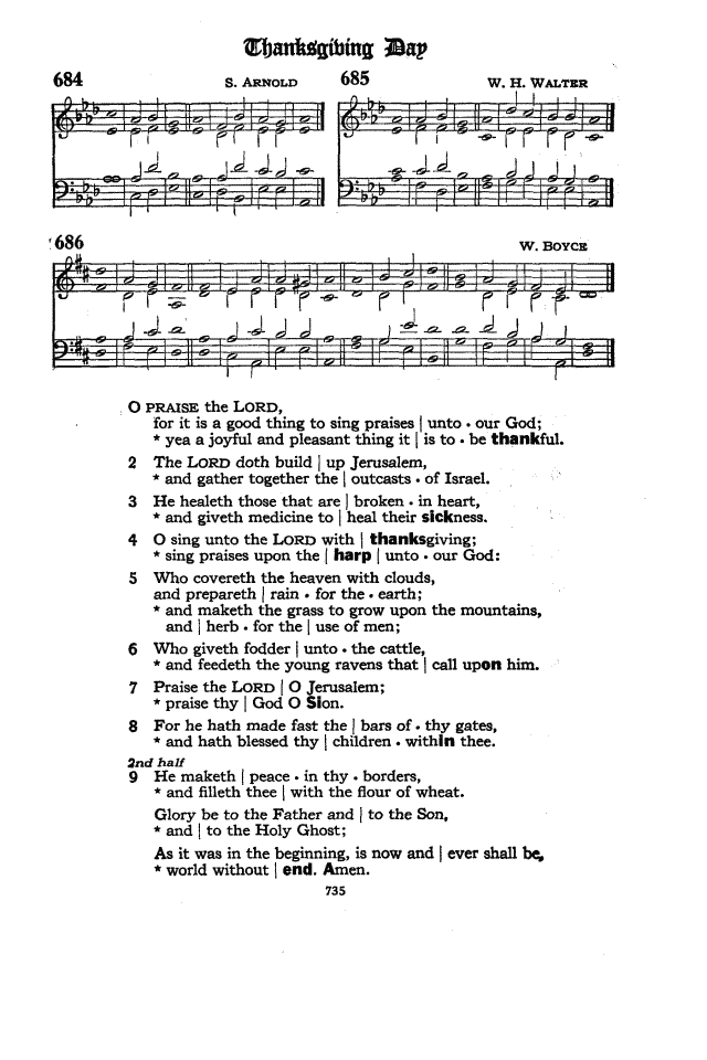 The Hymnal of the Protestant Episcopal Church in the United States of America 1940 page 735