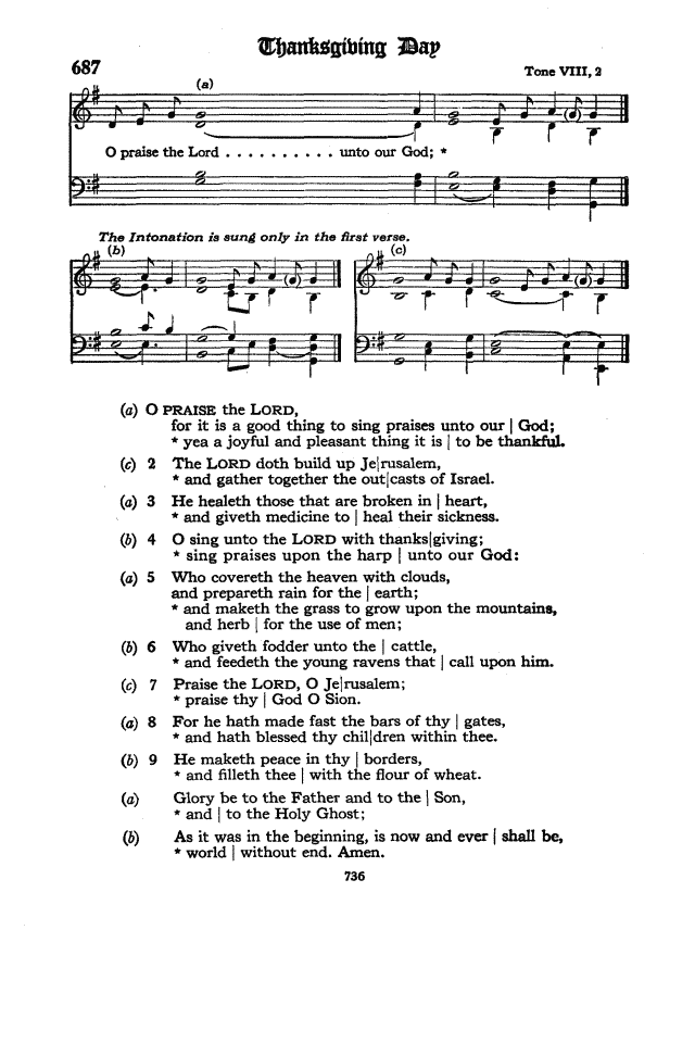 The Hymnal of the Protestant Episcopal Church in the United States of America 1940 page 736