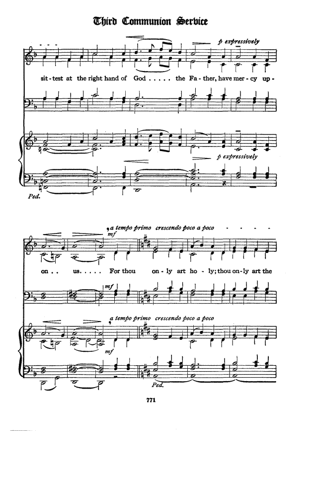 The Hymnal of the Protestant Episcopal Church in the United States of America 1940 page 771
