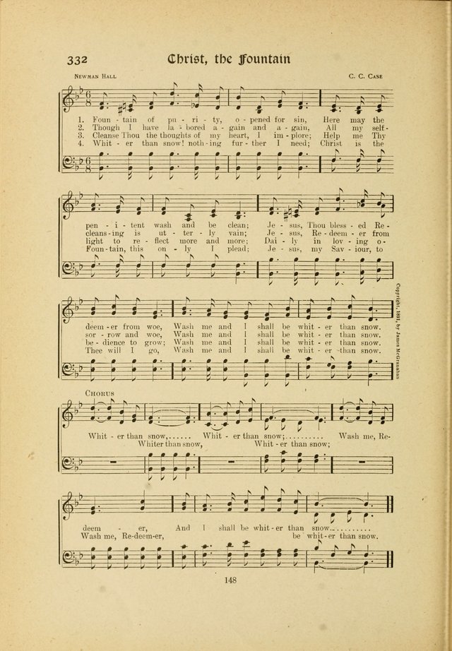 Hymns, Psalms and Gospel Songs: with responsive readings page 148