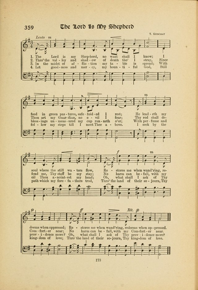 Hymns, Psalms and Gospel Songs: with responsive readings page 173