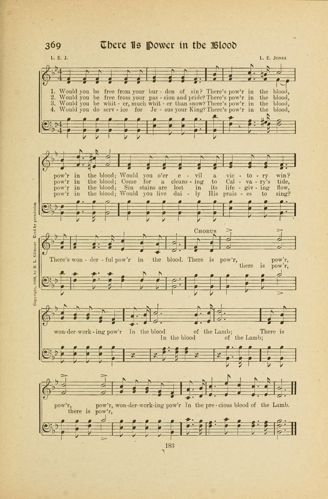 Hymns, Psalms and Gospel Songs: with responsive readings page 183