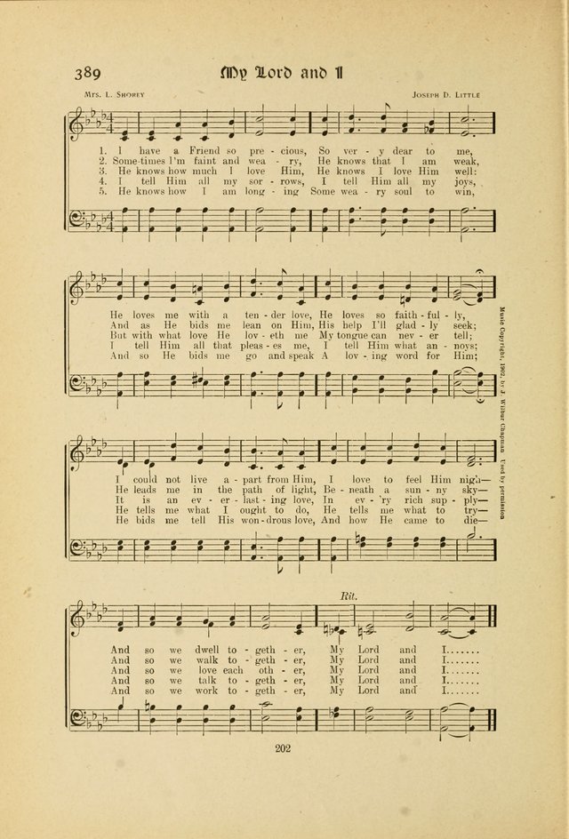 Hymns, Psalms and Gospel Songs: with responsive readings page 202