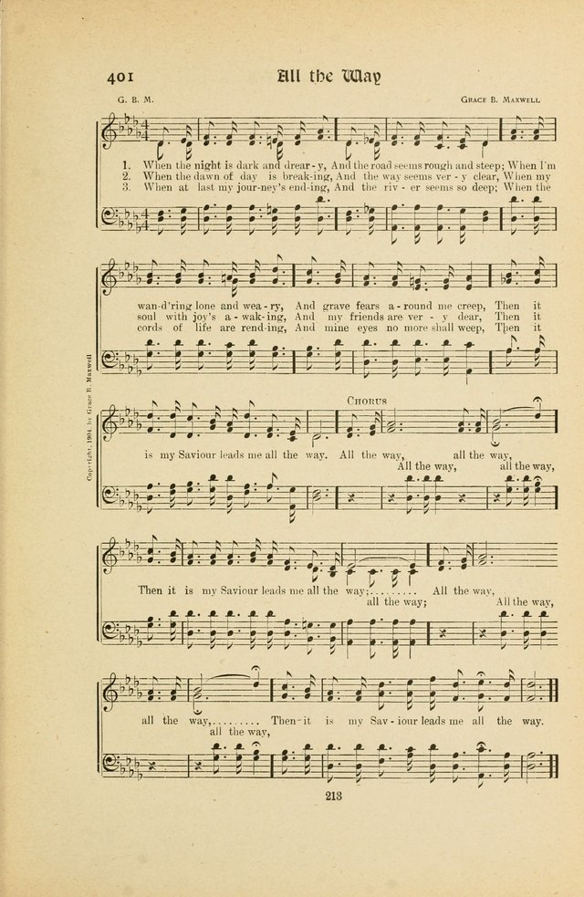 Hymns, Psalms and Gospel Songs: with responsive readings page 213