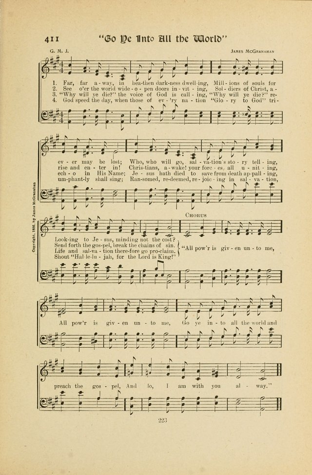 Hymns, Psalms and Gospel Songs: with responsive readings page 223