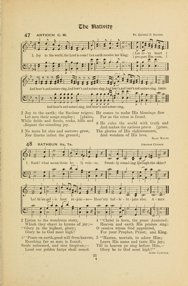 Hymns, Psalms and Gospel Songs: with responsive readings page 23