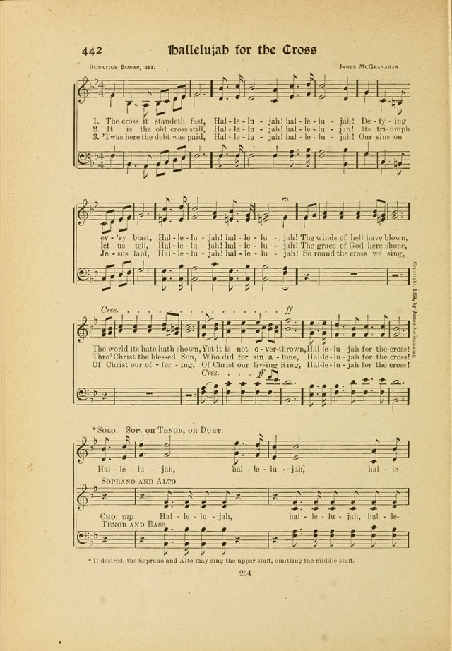 Hymns, Psalms and Gospel Songs: with responsive readings page 254