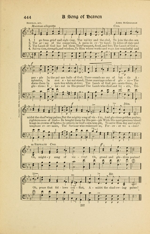 Hymns, Psalms and Gospel Songs: with responsive readings page 257