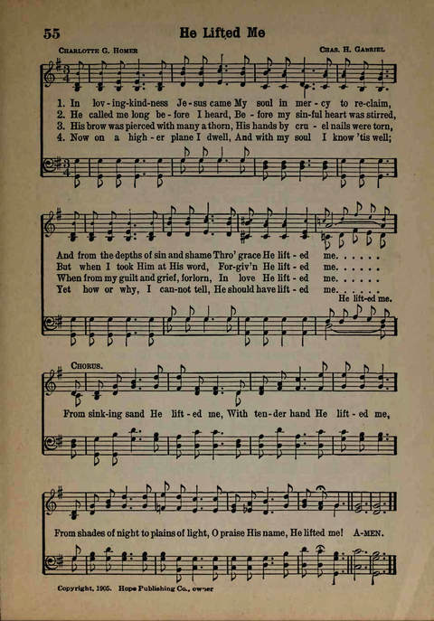 Hymns of Praise Number Two page 55