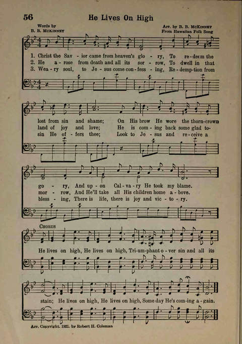 Hymns of Praise Number Two page 56