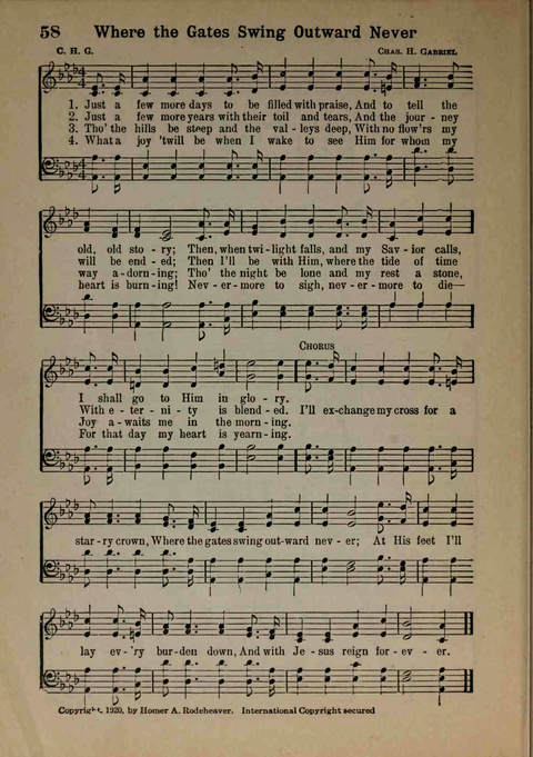 Hymns of Praise Number Two page 58