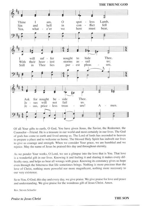 Hymns for a Pilgrim People: a congregational hymnal page 95