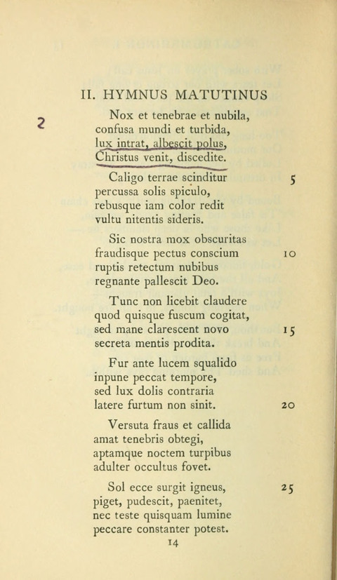 The Hymns of Prudentius: translated by R. Martin Pope page 14