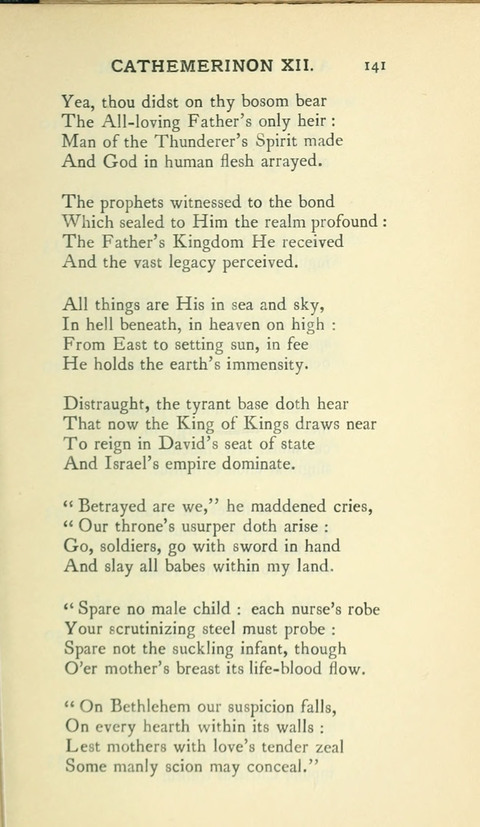 The Hymns of Prudentius: translated by R. Martin Pope page 141