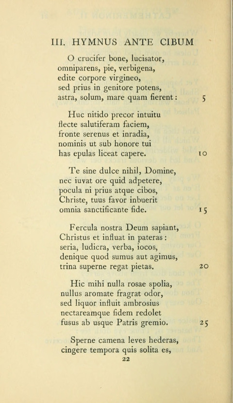 The Hymns of Prudentius: translated by R. Martin Pope page 22