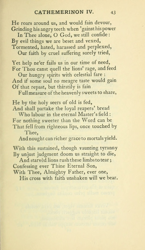 The Hymns of Prudentius: translated by R. Martin Pope page 43