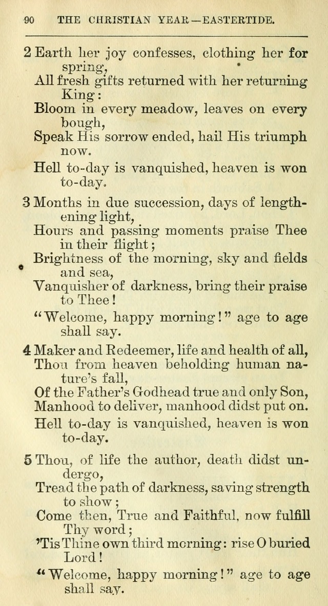 The Hymnal: revised and enlarged as adopted by the General Convention of the Protestant Episcopal Church in the United States of America in the year of our Lord 1892 page 107