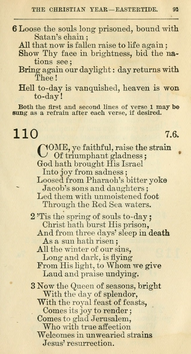 The Hymnal: revised and enlarged as adopted by the General Convention of the Protestant Episcopal Church in the United States of America in the year of our Lord 1892 page 108