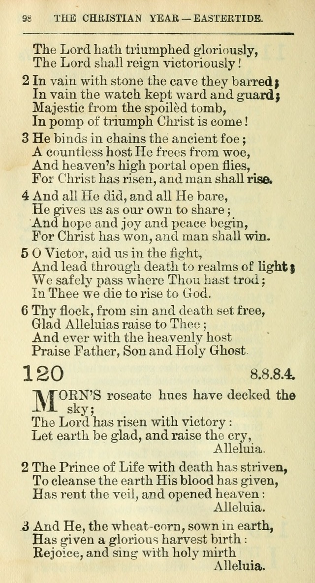 The Hymnal: revised and enlarged as adopted by the General Convention of the Protestant Episcopal Church in the United States of America in the year of our Lord 1892 page 115