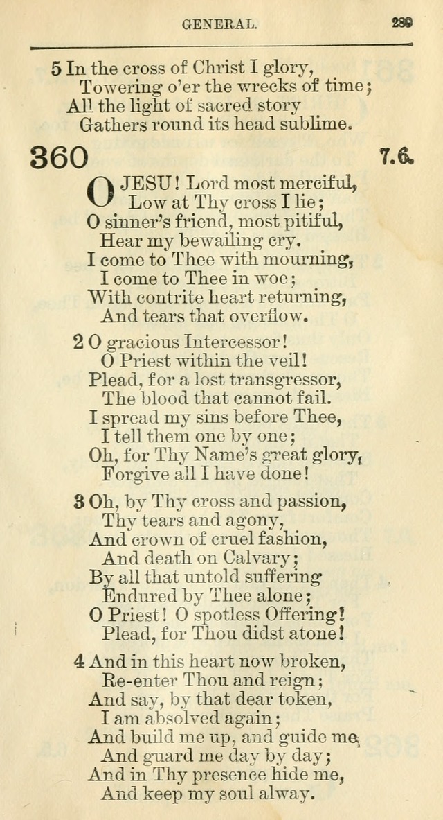 The Hymnal: revised and enlarged as adopted by the General Convention of the Protestant Episcopal Church in the United States of America in the year of our Lord 1892 page 308