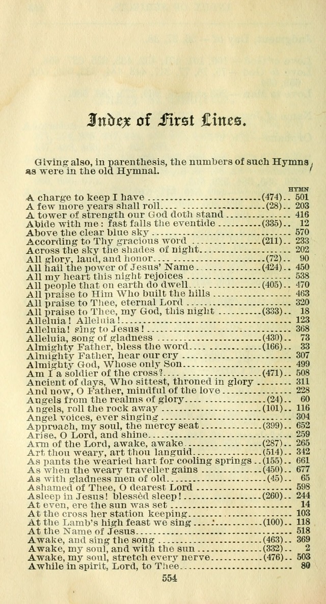 The Hymnal: revised and enlarged as adopted by the General Convention of the Protestant Episcopal Church in the United States of America in the year of our Lord 1892 page 573