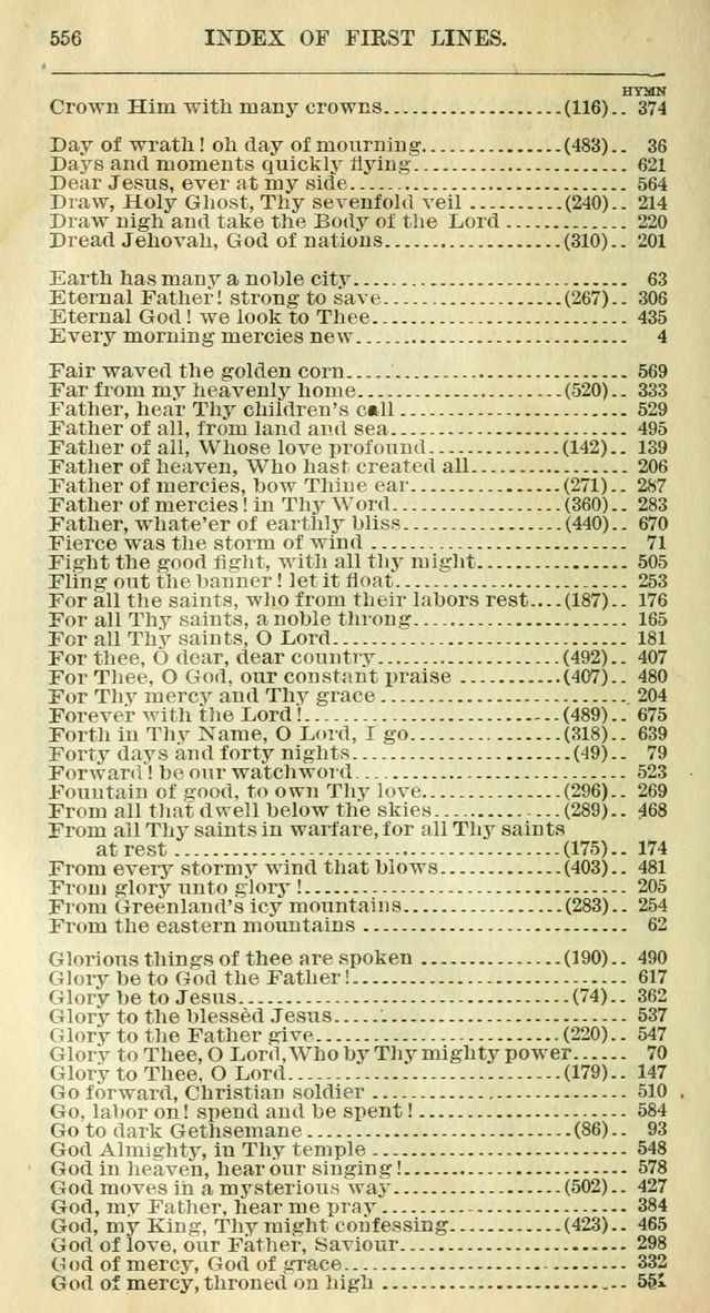 The Hymnal: revised and enlarged as adopted by the General Convention of the Protestant Episcopal Church in the United States of America in the year of our Lord 1892 page 575