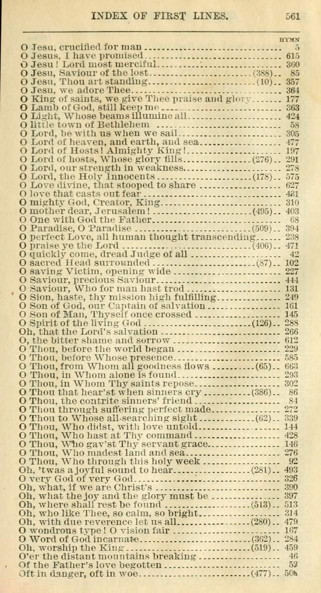 The Hymnal: revised and enlarged as adopted by the General Convention of the Protestant Episcopal Church in the United States of America in the year of our Lord 1892 page 580