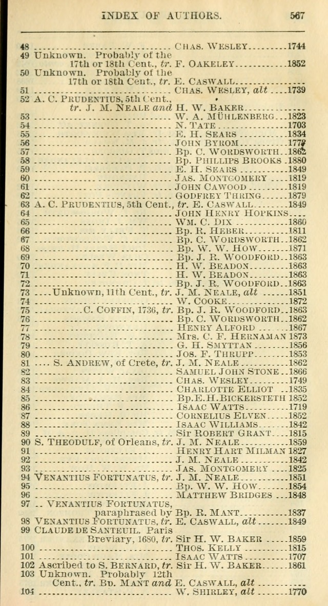 The Hymnal: revised and enlarged as adopted by the General Convention of the Protestant Episcopal Church in the United States of America in the year of our Lord 1892 page 586