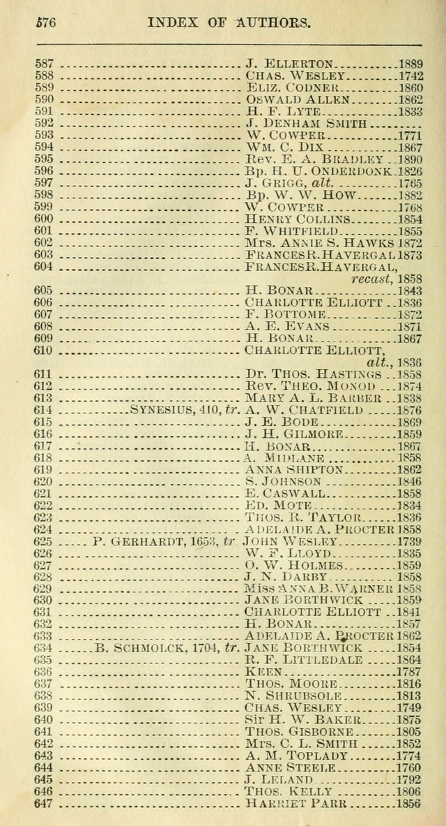 The Hymnal: revised and enlarged as adopted by the General Convention of the Protestant Episcopal Church in the United States of America in the year of our Lord 1892 page 595