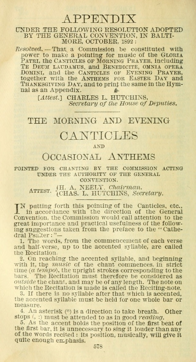 The Hymnal: revised and enlarged as adopted by the General Convention of the Protestant Episcopal Church in the United States of America in the year of our Lord 1892 page 597