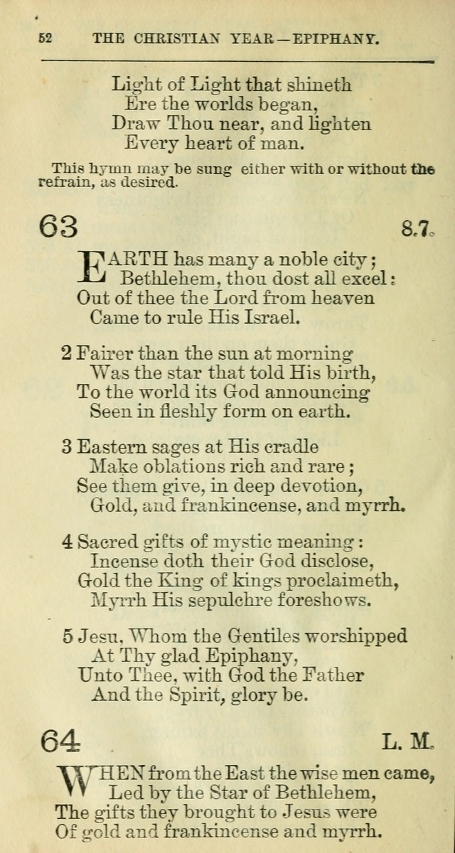 The Hymnal: revised and enlarged as adopted by the General Convention of the Protestant Episcopal Church in the United States of America in the year of our Lord 1892 page 69