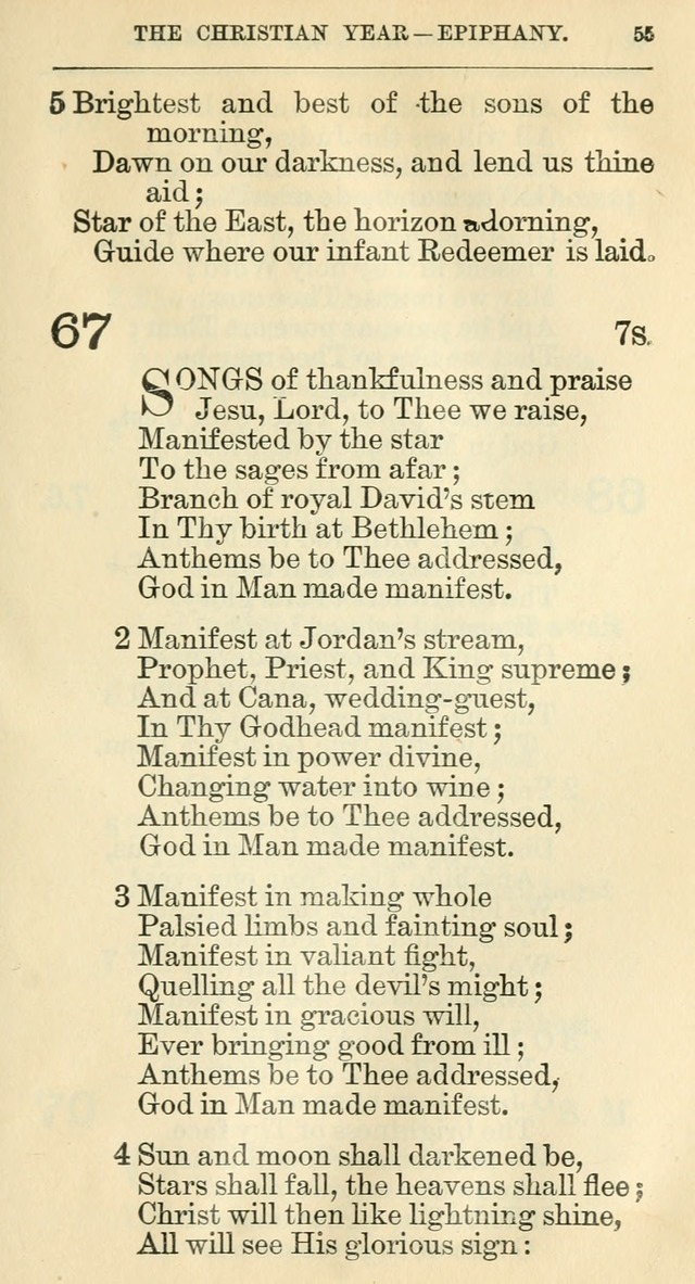 The Hymnal: revised and enlarged as adopted by the General Convention of the Protestant Episcopal Church in the United States of America in the year of our Lord 1892 page 72