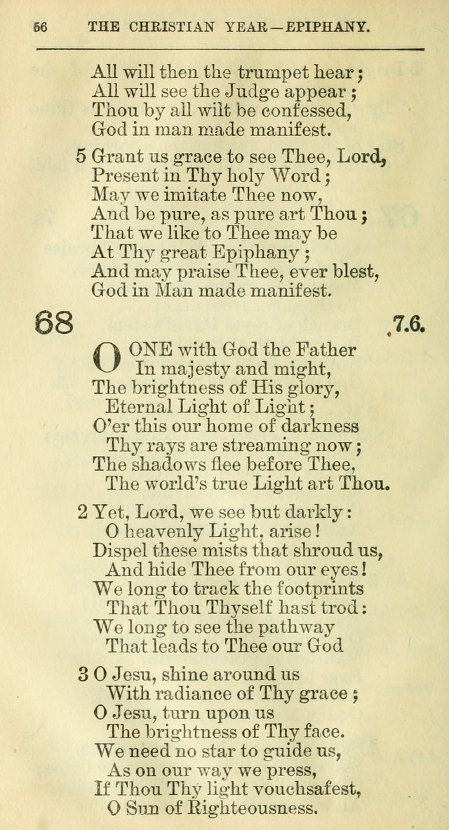 The Hymnal: revised and enlarged as adopted by the General Convention of the Protestant Episcopal Church in the United States of America in the year of our Lord 1892 page 73