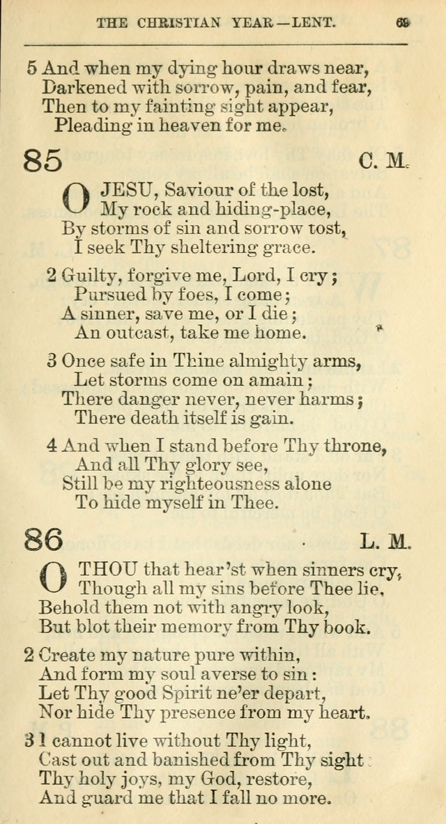 The Hymnal: revised and enlarged as adopted by the General Convention of the Protestant Episcopal Church in the United States of America in the year of our Lord 1892 page 86